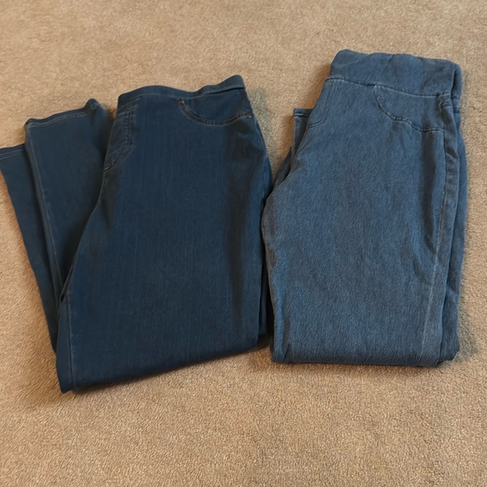 Style & Co. Blue Jeggings Full-Length Denim